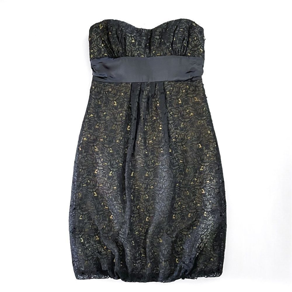 Nicole Miller Y2K Strapless Silk Mini Dress